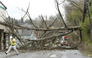 50+ mph winds Thursday left many residents in the dark